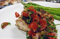 Snapper With Tomato Basil Relish