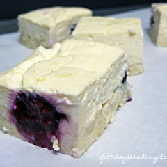 Fast Day Blackberry Cheesecake Bars