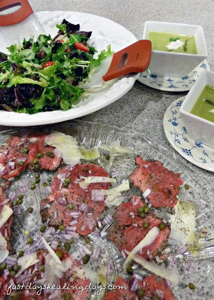 Fast Day Valentine’s Day Dinner – Beef Carpaccio