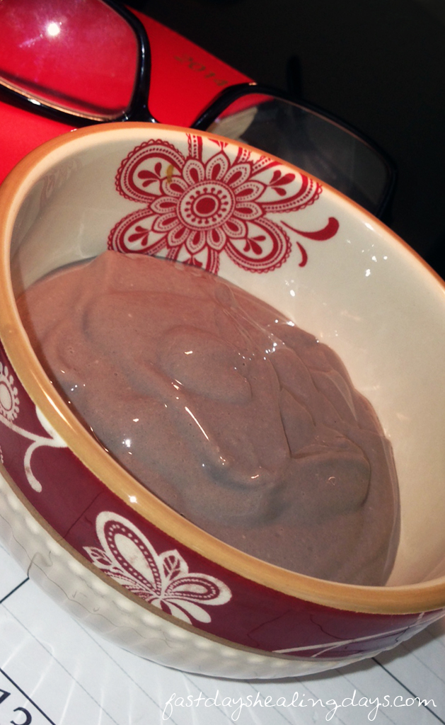 Fast Day Chocolate Protein Pudding