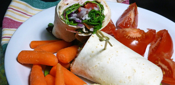 Smoked Gouda Turkey Club Wrap