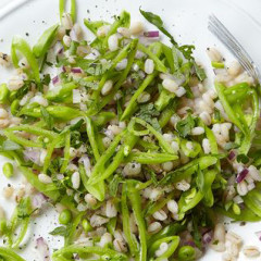 Sugar Snap Pea, Mint & Barley Salad