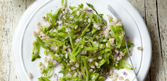 Sugar Snap Pea, Mint & Barley Salad