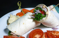 Fast Day Meal Plan | Smoked Gouda Turkey Club Wrap