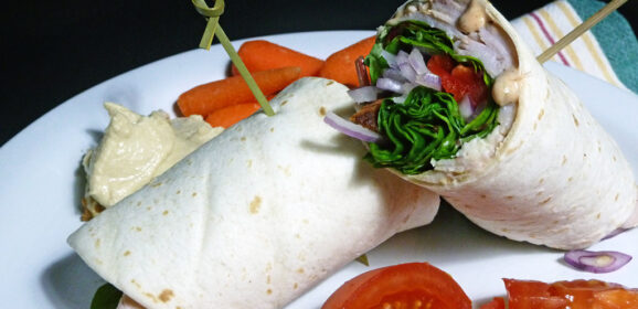 Fast Day Meal Plan | Smoked Gouda Turkey Club Wrap